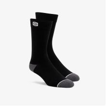 100% ponožky SOLID, černé, L/XL