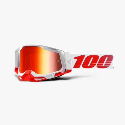 100% brýle motokrosové RACECRAFT 2 Goggle St-Kith - Mirror Red Lens