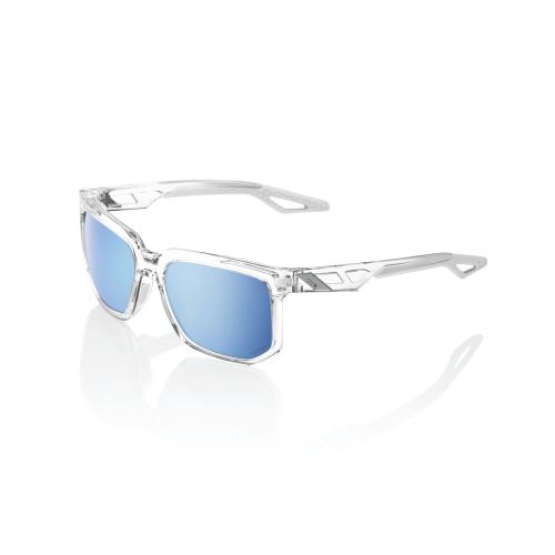 100% brýle Centric Polished Crystal Haze - HiPER Blue Multilayer Mirror Lens