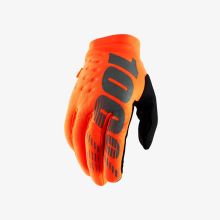 100% dětské rukavice "BRISKER" Fluo Orange/Black L