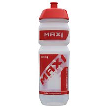 MAX1 cyklistická láhev Tank 0,85 l transparentní červená
