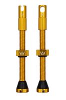 PEATY'S X CHRIS KING bezdušový ventilek Tubeless Valves 60mm/gold